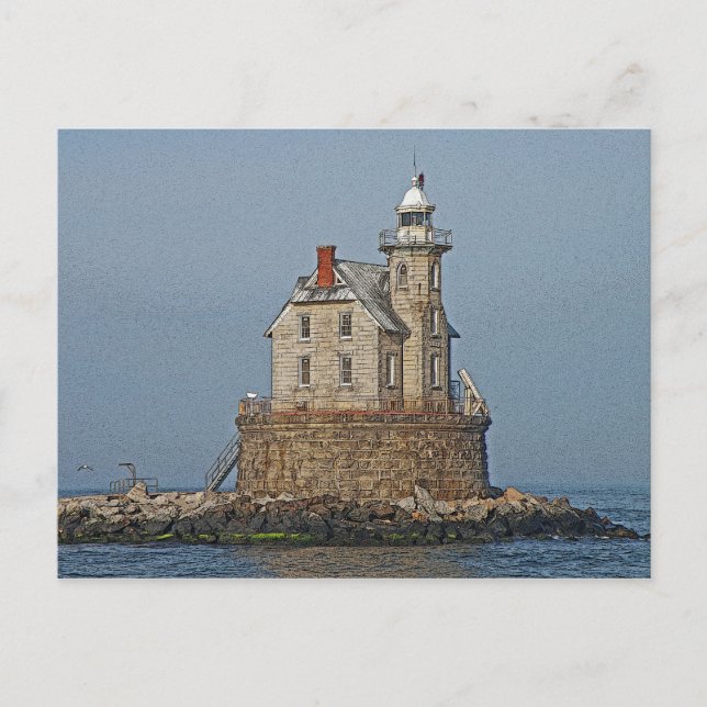 Cartão Postal Race Rock Light House (Frente)
