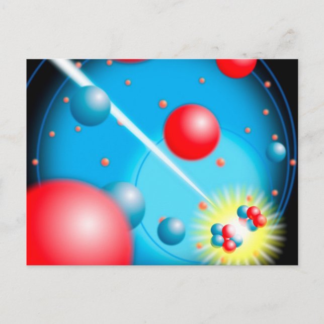 Cartão Postal Rachando o átomo (Frente)
