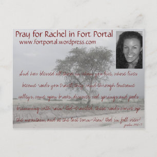 Cartão Postal Rachels Prayer Card