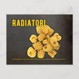 Cartão Postal Radiatori Italienisches Restaurant Rezept zutat