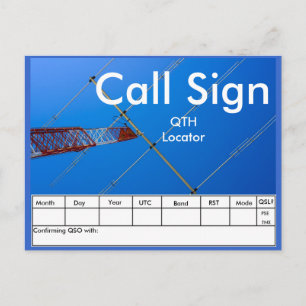 Cartão Postal Rádio Amador QSL