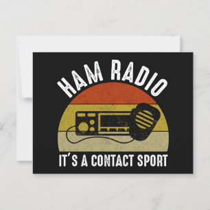 Cartão Postal Rádio Ham - É um Esporte de Contato