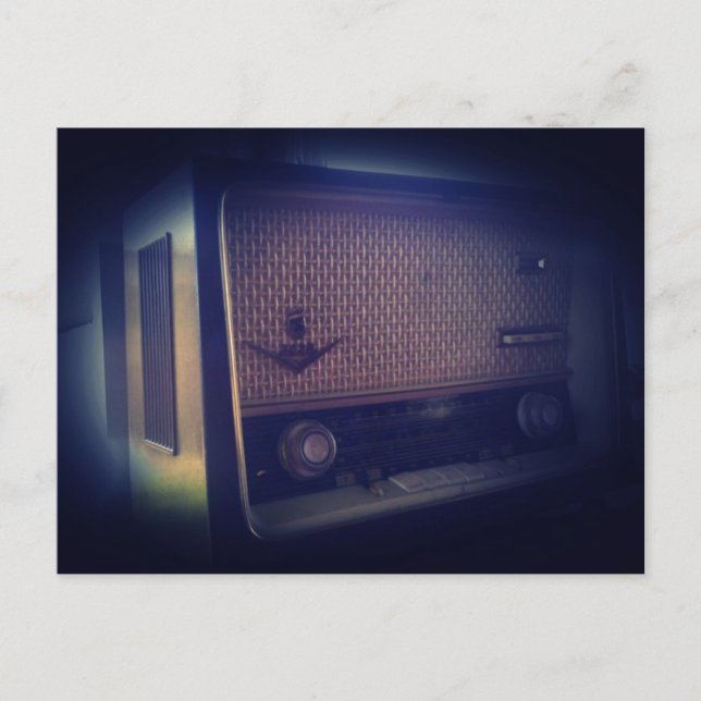 Cartão Postal Rádio Vintage (Frente)