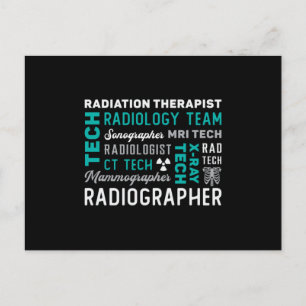 Cartão Postal radiologia tecnológica radiológica