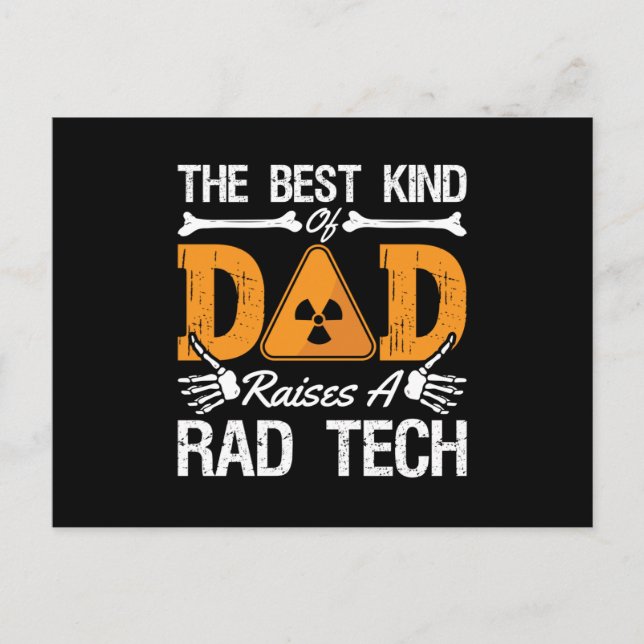 Cartão Postal Radiology Tech Rad Tech The Best Kind Dad Xray (Frente)