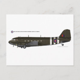 Cartão Postal RAF BBMF DC3 Dakota