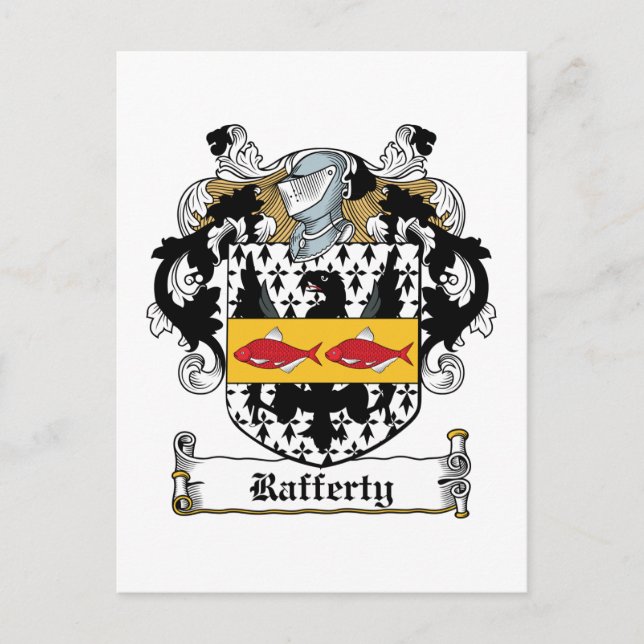 Cartão Postal Rafferty Family Crest (Frente)