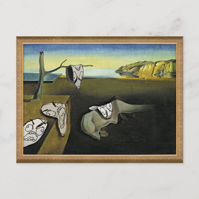 Cartão Postal Rage Face Memface Face Comic Art Painting (Frente)