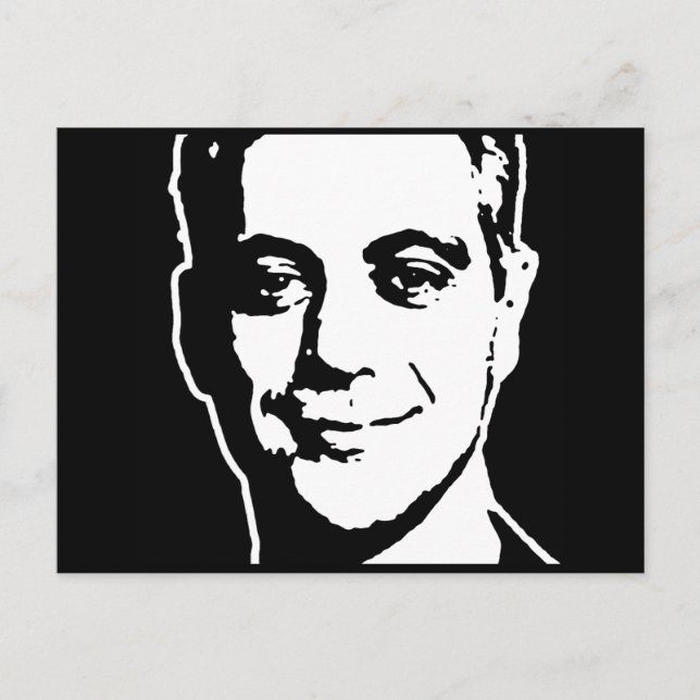 CARTÃO POSTAL RAHM EMANUEL INK ART (Frente)