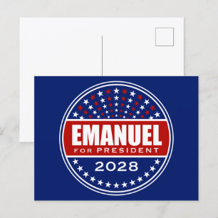 Cartão Postal Rahm Emanuel Presidente 2028
