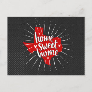 Cartão Postal Raider Red and Black Home, Sweet Home - Texas