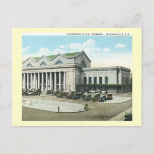 Cartão Postal Rail Road Station, Jacksonville, Florida