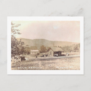 Cartão Postal Railroad Sta., Towaco, Montville, NJ Vintage