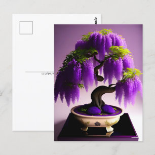 Cartão Postal Rain Purple Wisteria Bonsai, Pós-cruzamento