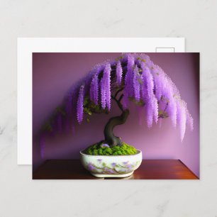 Cartão Postal Rain Purple Wisteria Bonsai, Pós-cruzamento