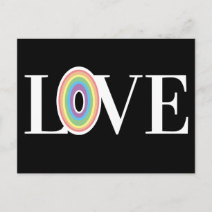 CARTÃO POSTAL RAINBOW ADORA MESMO SEXO DE CASAMENTO OBRIGADO