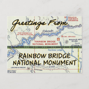 Cartão Postal Rainbow Bridge National Monument Vintage