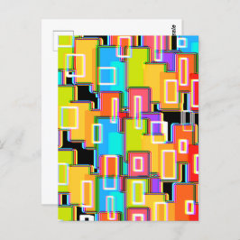 Cartão Postal Rainbow Deco Home Living Abstrato