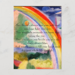 Cartão Postal Rainbow Deseja