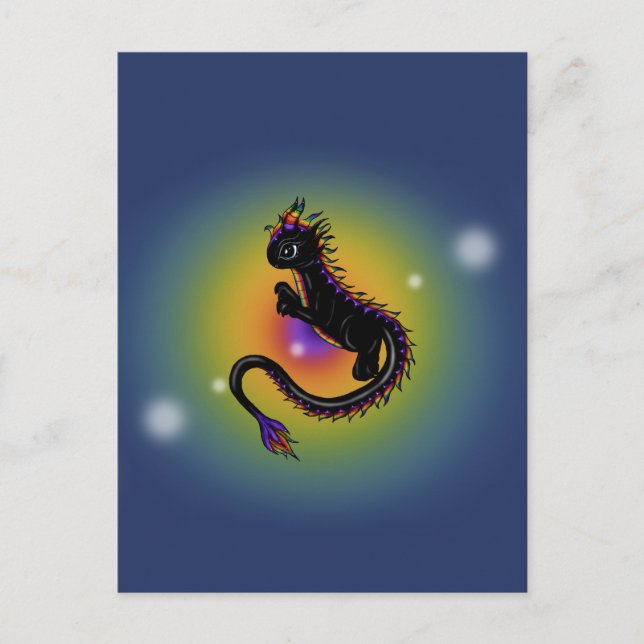 Cartão Postal Rainbow Dragon (Frente)