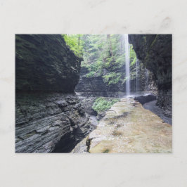 Cartão Postal Rainbow Falls, Watkins Glen, NY