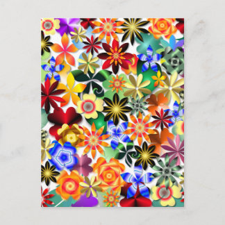 Cartão Postal Rainbow Garden