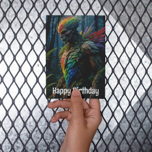 Cartão Postal Rainbow Guardian da Floresta