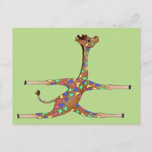 Cartão Postal Rainbow Gymnastics by the Happy Juul Company