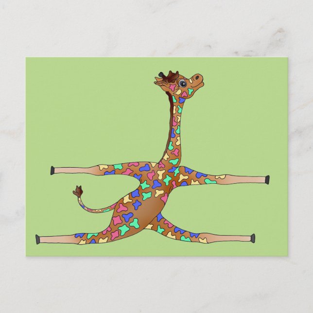 Cartão Postal Rainbow Gymnastics by the Happy Juul Company (Frente)