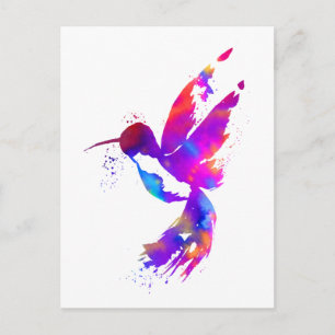 Cartão Postal Rainbow Hummingbird