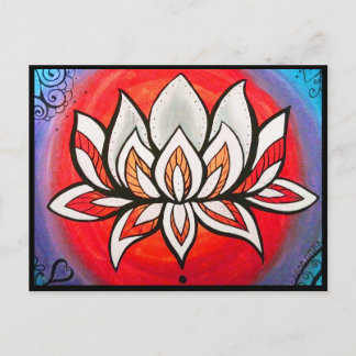 Cartão postal Rainbow Lotus