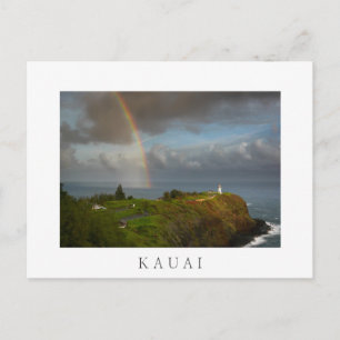 Cartão postal Rainbow over Kilauea Lighthouse Kaua