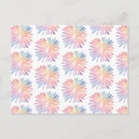 Rainbow Pastel Daisies Padrão Colorido da Flor