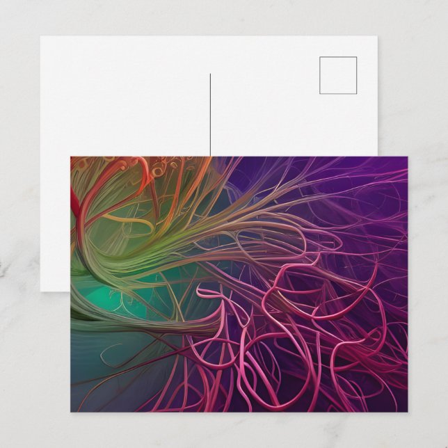 Cartão Postal Rainbow Rhizomes (Frente/Verso)