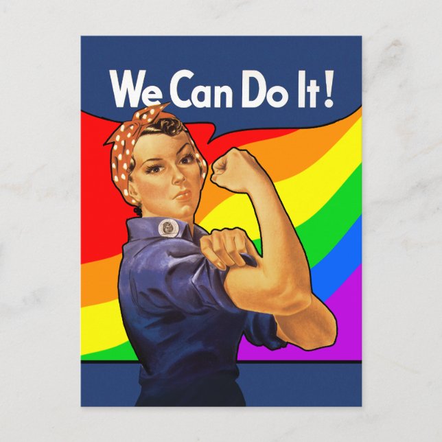 Cartão Postal Rainbow Rosie (Frente)