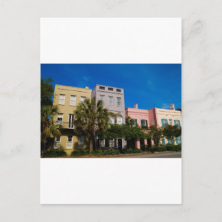 Cartão Postal Rainbow Row Charleston, SC