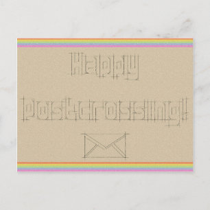 Cartão postal "Rainbow Scribble"
