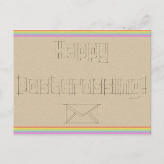 Cartão postal "Rainbow Scribble"