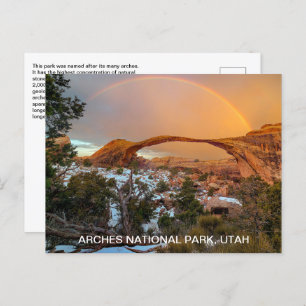 Cartão Postal Rainbow Utah Arches National Park