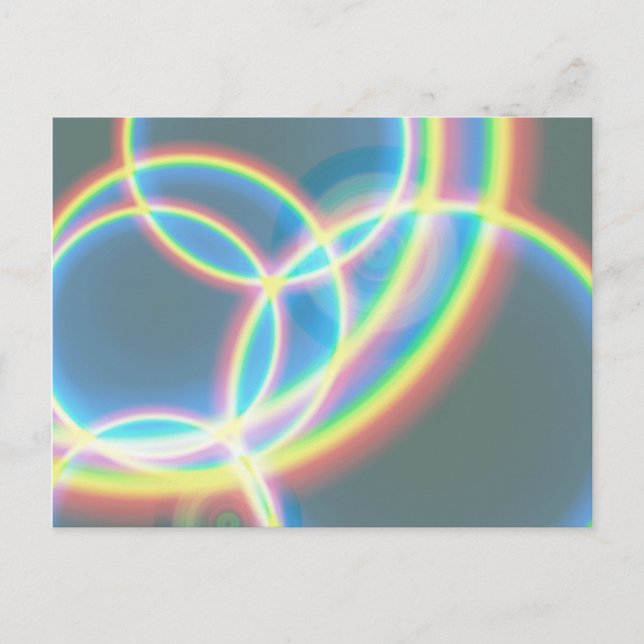 Cartão Postal Rainbows, Rainbows, Cartão-postal em qualquer luga (Frente)