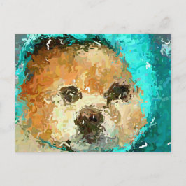 Cartão Postal Raincoat impressionista de Pom