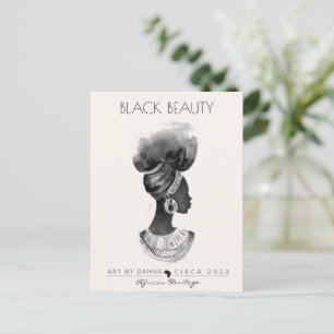 CARTÃO POSTAL RAINHA AFRICANA