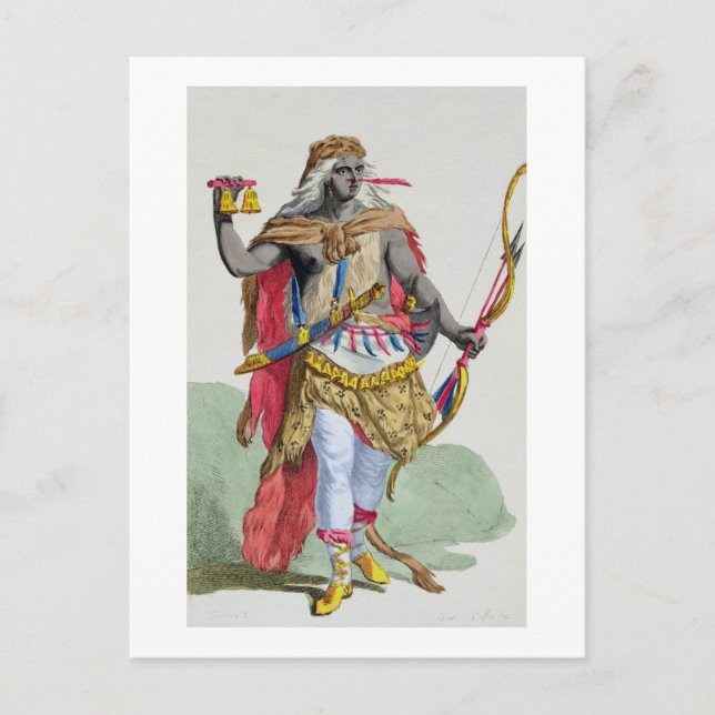 Cartão Postal Rainha Anna Nzinga (1583-1663), de 'Receuil des E (Frente)