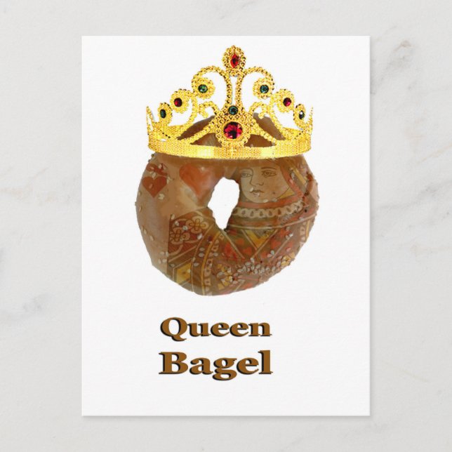 Cartão Postal Rainha Bagel (Frente)