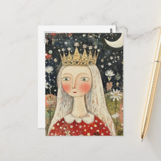 Cartão Postal Rainha da Arte Popular Fofa