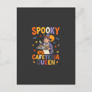 Cartão Postal Rainha da Cantina de Halloween