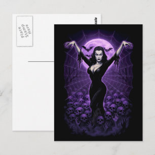 Cartão Postal Rainha da Postcard da Web – Arte Gótica de Vampiro