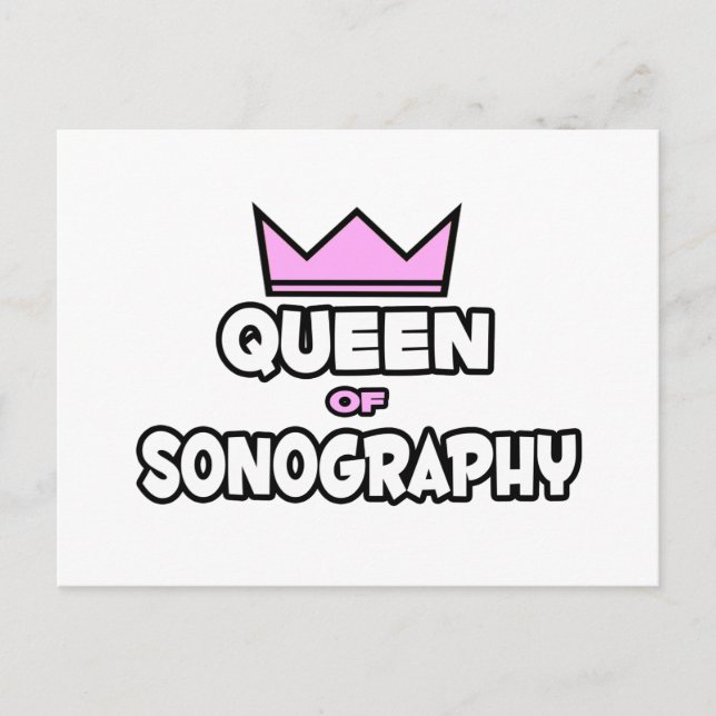 Cartão Postal Rainha de Sonografia (Frente)