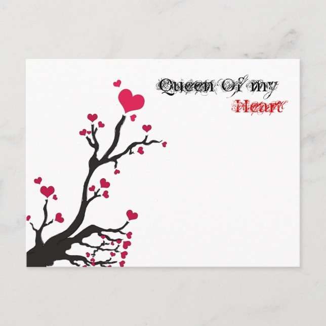 Cartão Postal Rainha do meu coração (Frente)