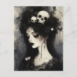 Cartão Postal Rainha do Submundo Preta e Branco